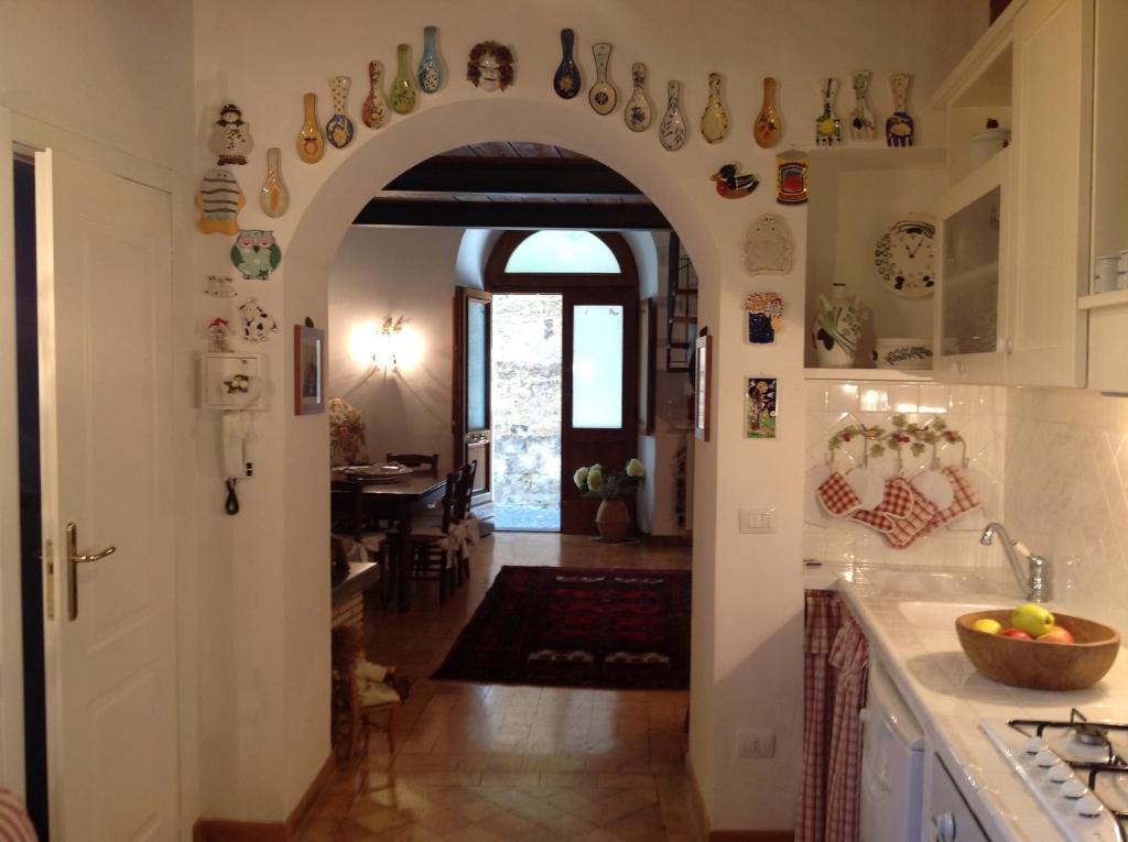 Kuchyň nebo kuchyňský kout v ubytování B&B Michelangeli - Private parking