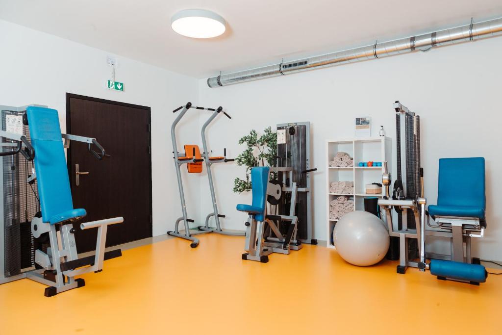 Fitness centrum a/nebo fitness zařízení v ubytování Hotel Das Grambacher