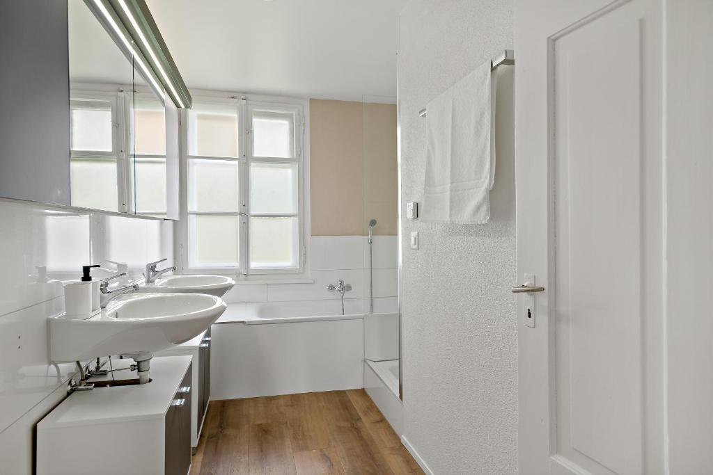 Koupelna v ubytování Erlen Rooms