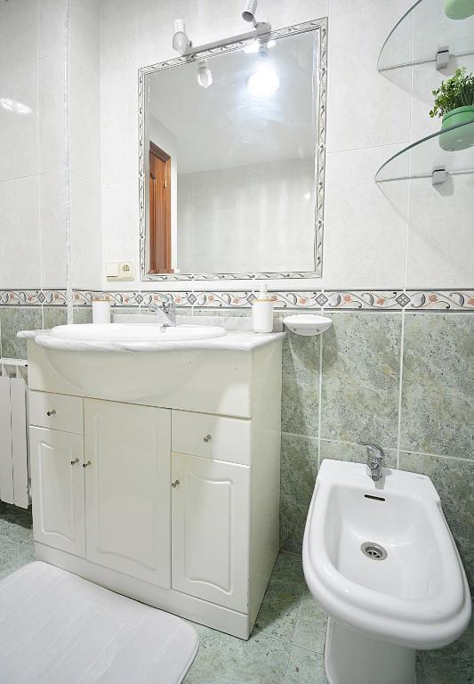 Koupelna v ubytování Apartamento próximo a la Playa de A Lanzada