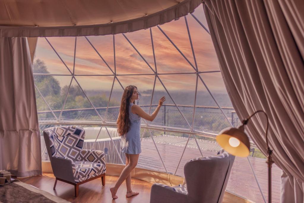 Predel za sedenje v nastanitvi Mount Xanadu Resorts