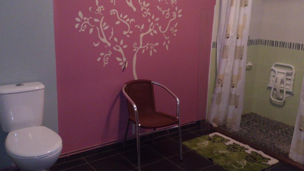 Koupelna v ubytování Hotel Moderne