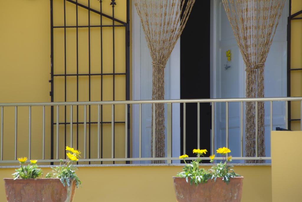 Balkón nebo terasa v ubytování B&B Fiori Gialli Caucana