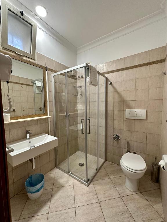 Koupelna v ubytování Hotel Principe Di Piemonte