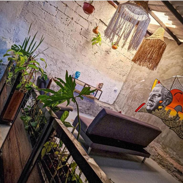 Posezení v ubytování Urban Hostal Bar