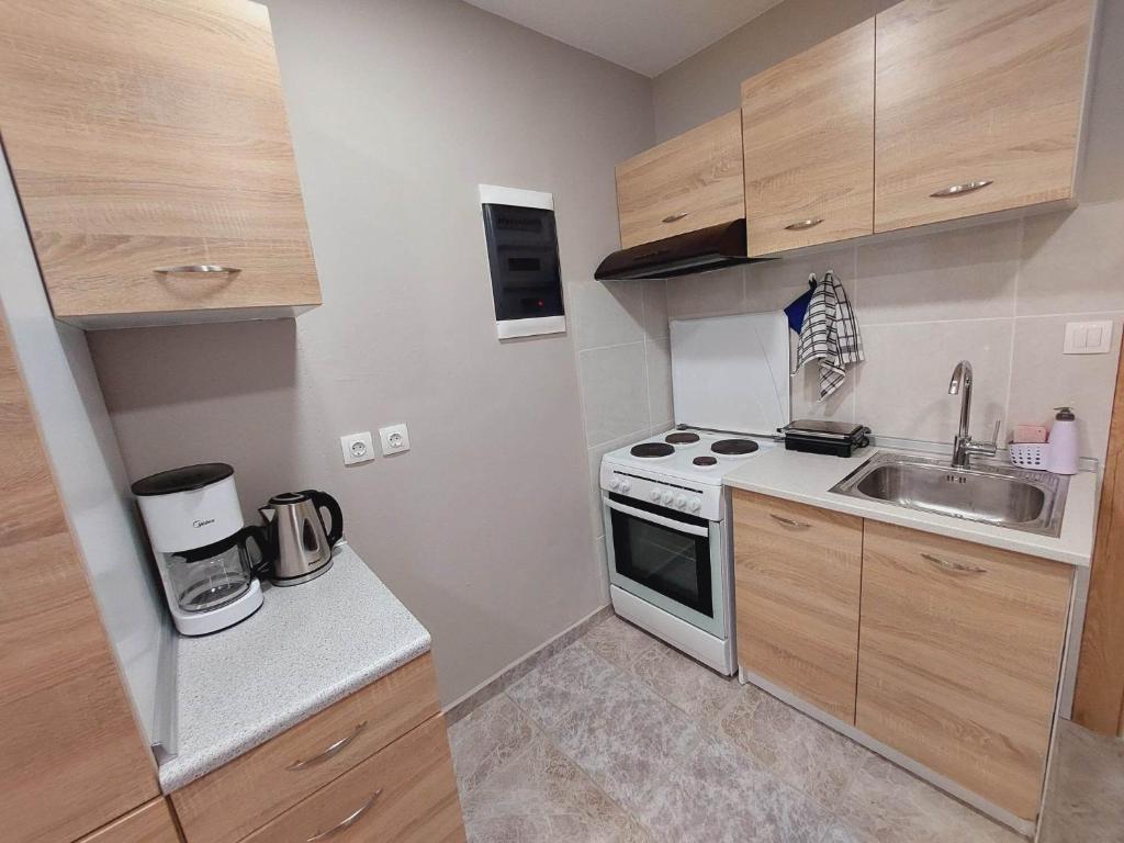 Kuchyň nebo kuchyňský kout v ubytování Sapphire home