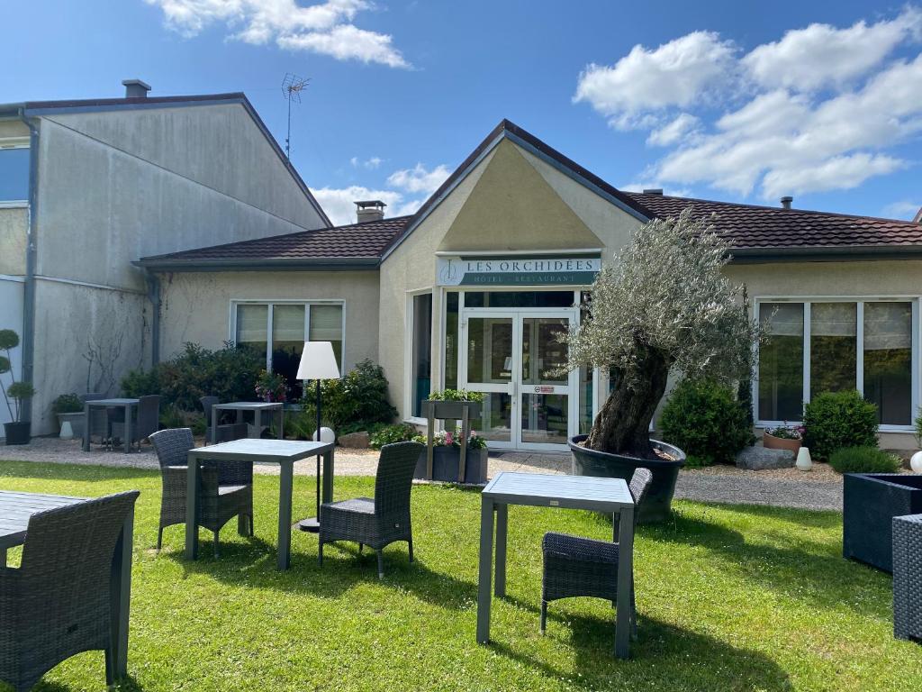 Zahrada ubytování Les Orchidées , Hôtel & Restaurant