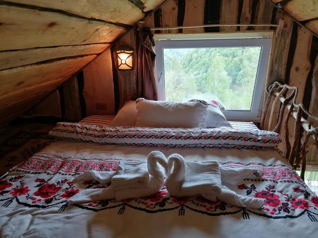 Postel nebo postele na pokoji v ubytování Casa rustica