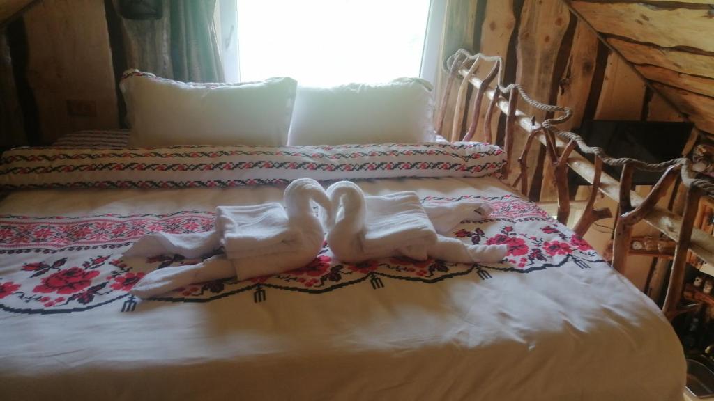 Postel nebo postele na pokoji v ubytování Casa rustica
