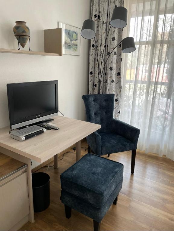 TV a/nebo společenská místnost v ubytování Hotel Gasthof Krapp