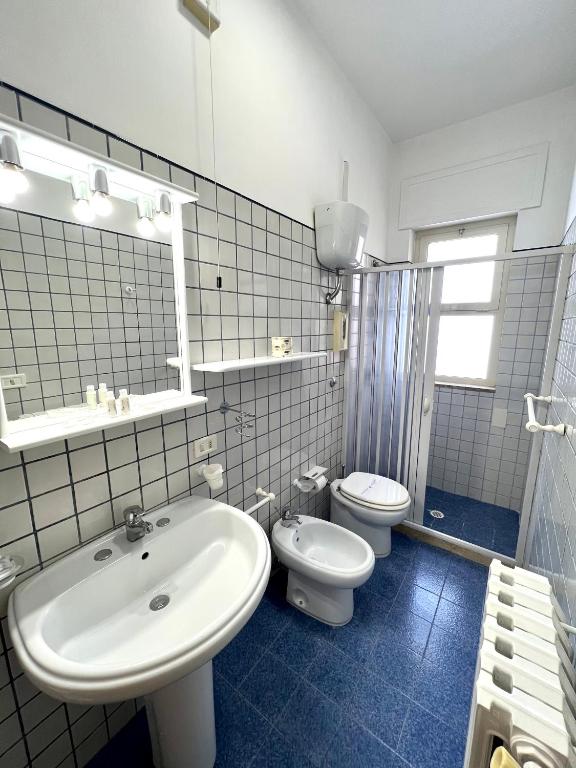 Koupelna v ubytování Hotel Minerva