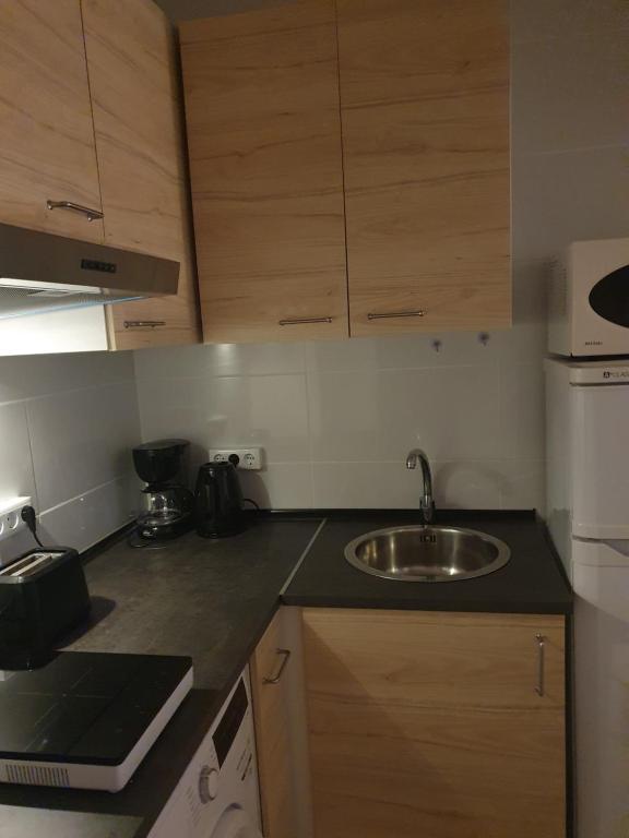 Kuchyň nebo kuchyňský kout v ubytování El.Paraiso, Torrevieja
