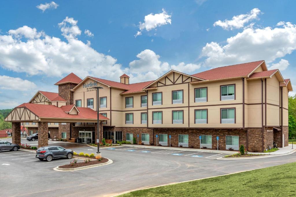 a rendering of a hotel with a parking lot at Fairfield Inn & Suites by Marriott Helen in Helen