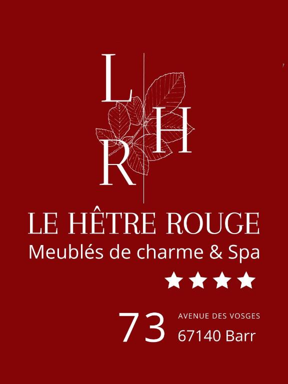 Certifikát, hodnocení, plakát nebo jiný dokument vystavený v ubytování Le Hêtre Rouge Charme & Spa Alsace