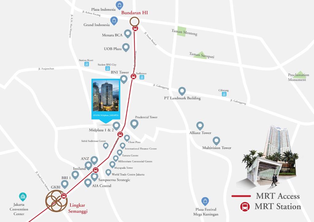 Certifikát, hodnocení, plakát nebo jiný dokument vystavený v ubytování AYANA Midplaza JAKARTA