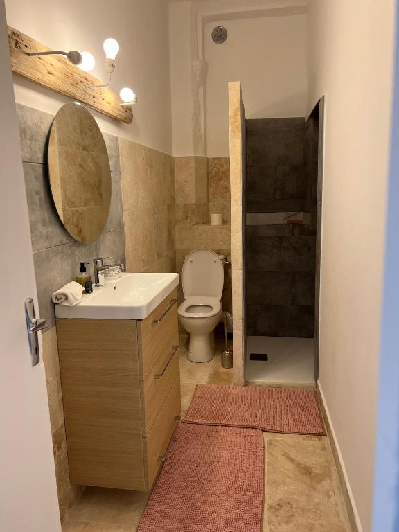 Kúpeľňa v ubytovaní Appartements à la ferme