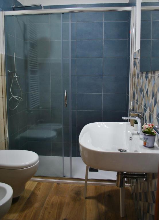 Koupelna v ubytování A casa dei nonni B&B