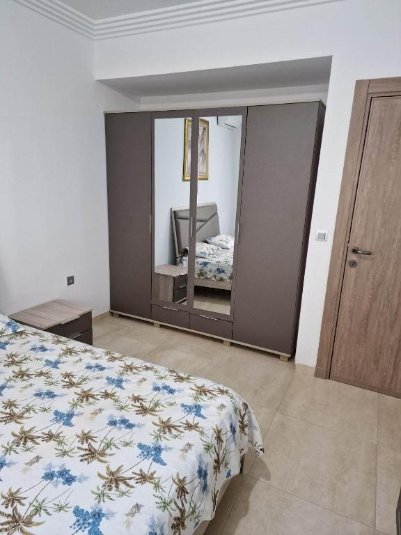 Postel nebo postele na pokoji v ubytování Palm lake resort Folla Monastir