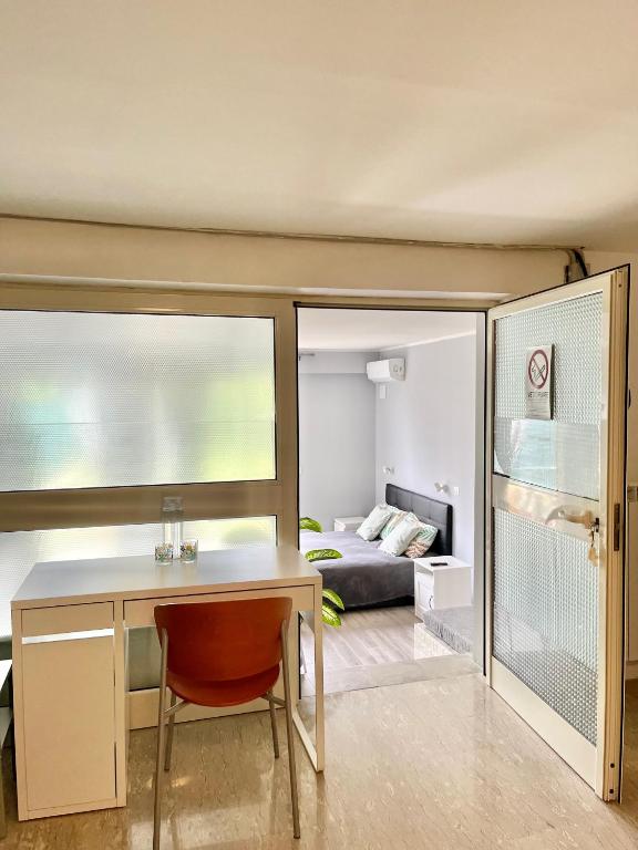 Posezení v ubytování B&B Le Palme