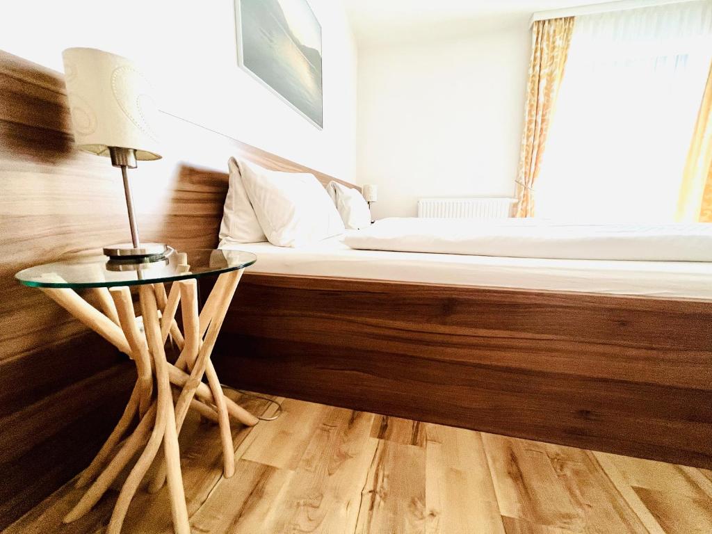 Postel nebo postele na pokoji v ubytování Haus Leitner