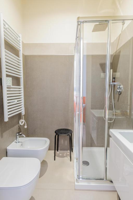 Koupelna v ubytování Parma Room Station