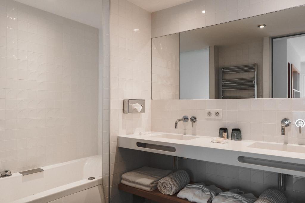Koupelna v ubytování Hôtel Briketenia