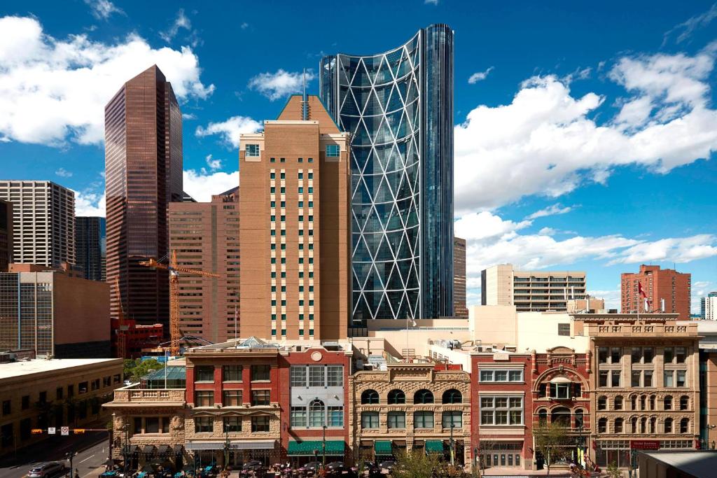 Nespecifikovaný výhled na destinaci Calgary nebo výhled na město při pohledu z hotelu