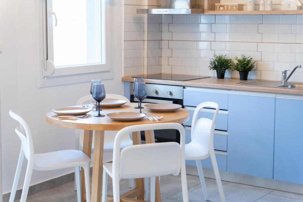 Kuchyňa alebo kuchynka v ubytovaní Hermes Design Suites