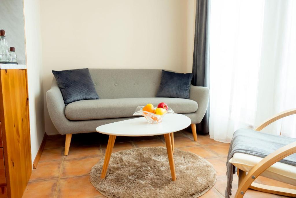 Posezení v ubytování Two bedroom apartments in Murphys Lodge