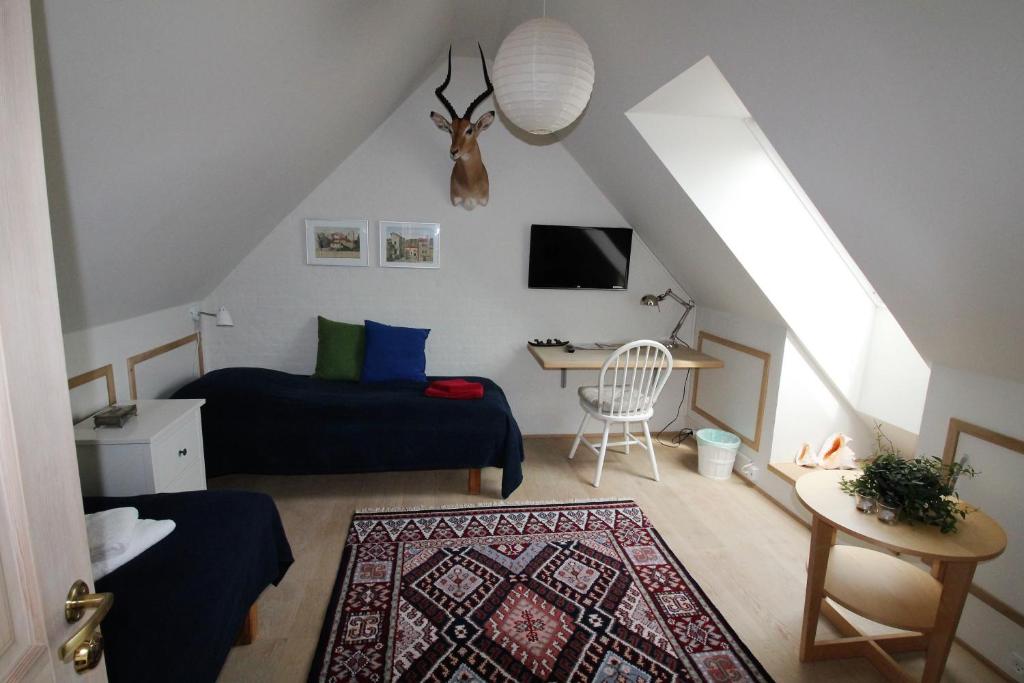 TV a/nebo společenská místnost v ubytování Odense City B&B