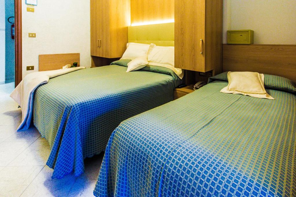 Postel nebo postele na pokoji v ubytování Hotel Baviera