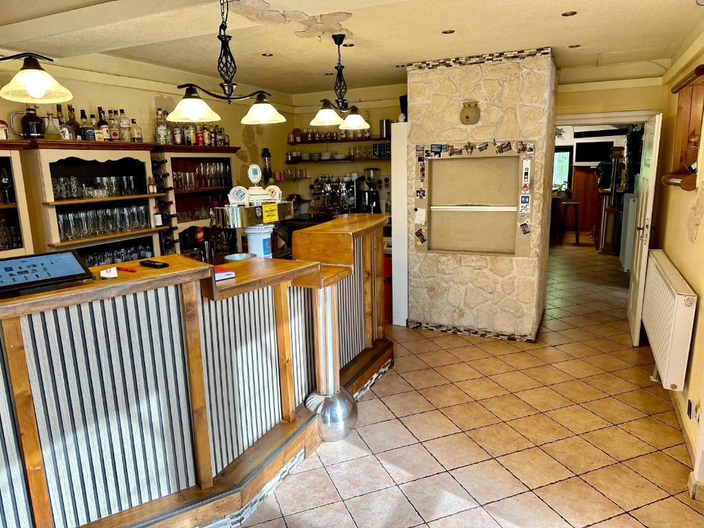 Lounge nebo bar v ubytování Pension Steakhaus Füssen