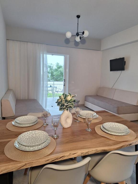 Posezení v ubytování Dionysia Suites