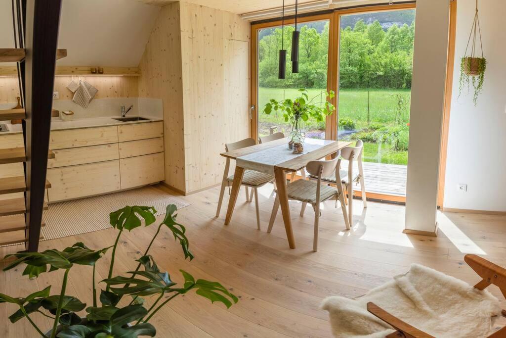Zahrada ubytování Tiny Eko House Bovec