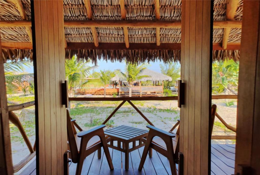 Uma varanda ou terraço em Jaguaribe Lodge e Kite