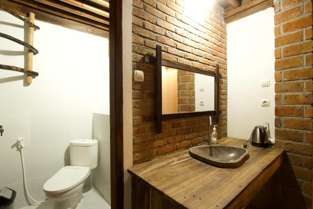 Koupelna v ubytování Mu Homestay