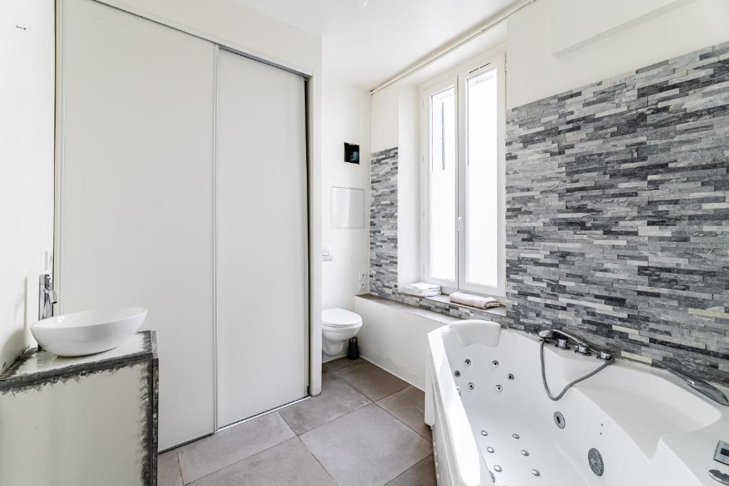 Kúpeľňa v ubytovaní Maison de ville pour 7 personnes