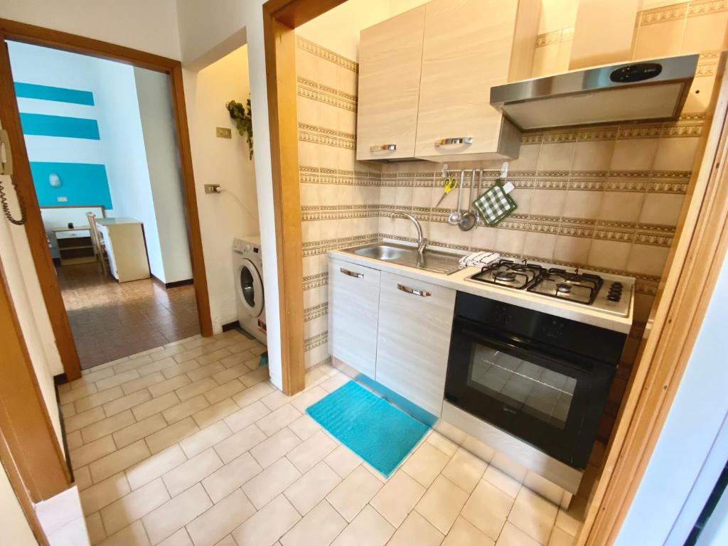 A kitchen or kitchenette at PetlyApartments
