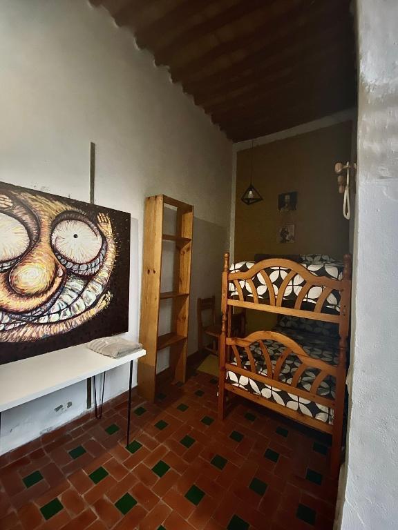Postel nebo postele na pokoji v ubytování Tarbi'aat Tetaoun 44, 17th century heritage