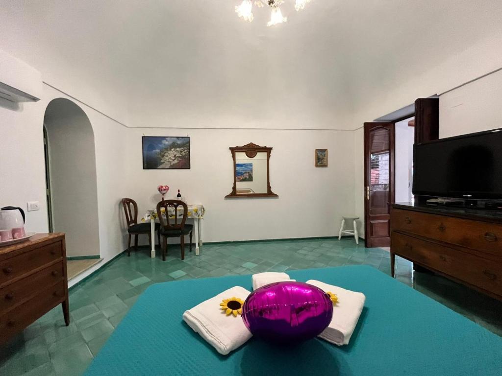 TV a/nebo společenská místnost v ubytování POSITANO CENTRAL HOUSE free wi-fi and air condition