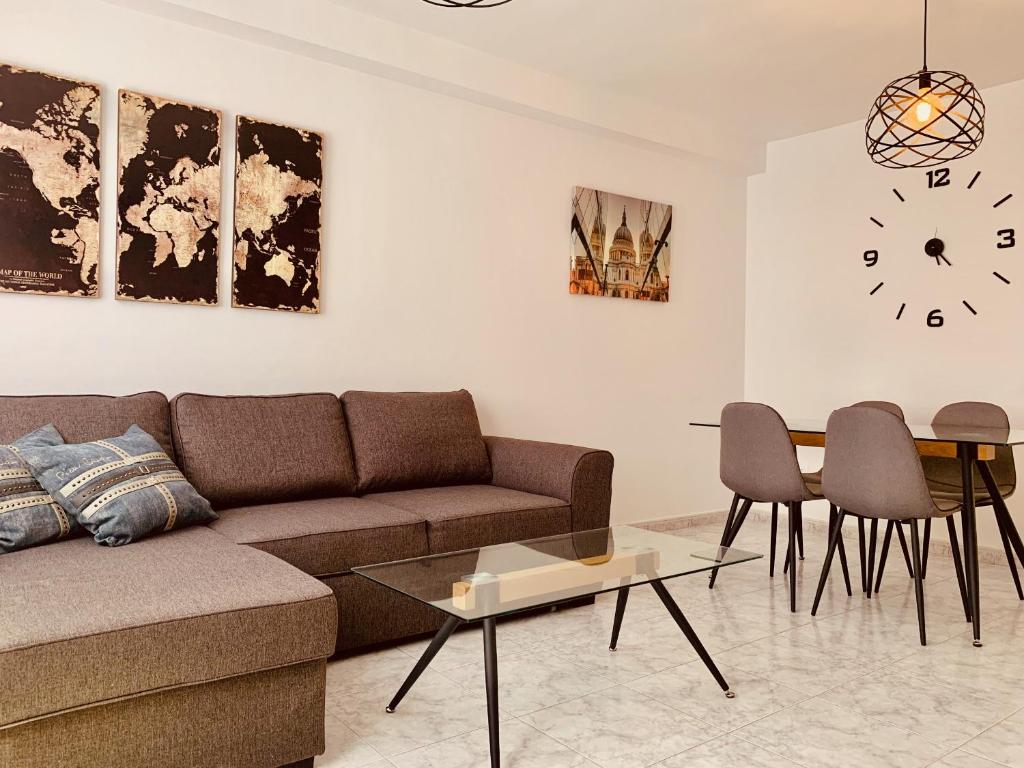 Posezení v ubytování A&F Comfort Modern House
