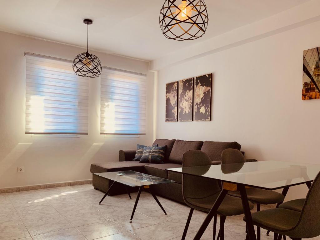 Posezení v ubytování A&F Comfort Modern House