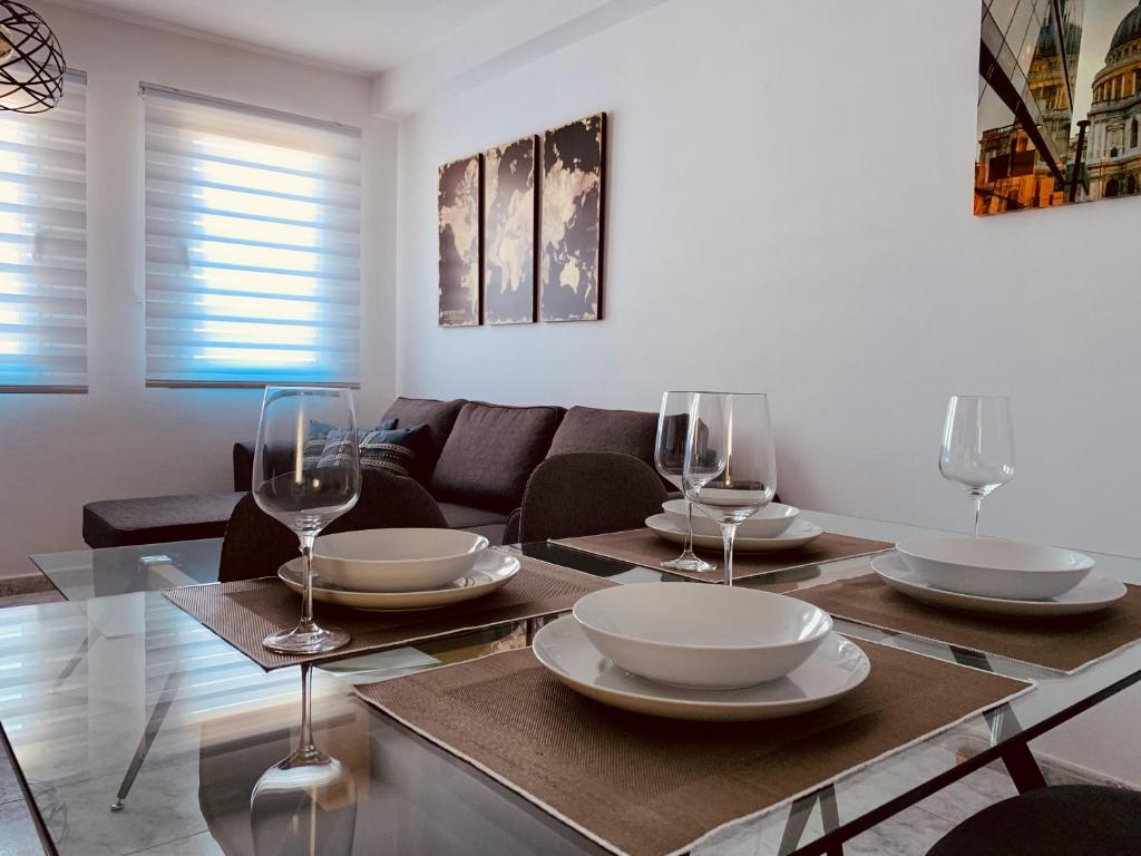 Posezení v ubytování A&F Comfort Modern House
