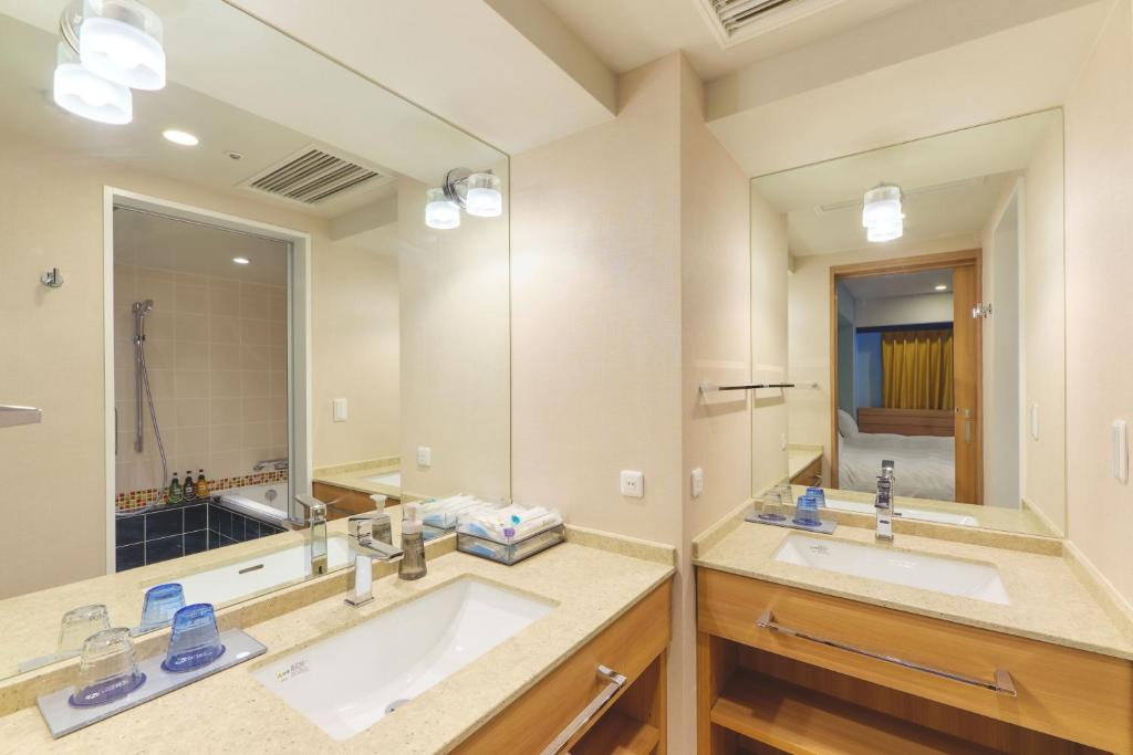 Koupelna v ubytování Miyako Hotel Kyoto Hachijo