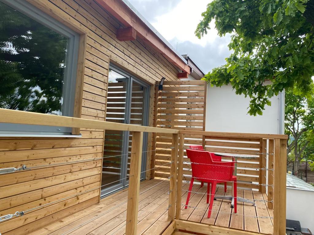 Balkón nebo terasa v ubytování Apartmán - E - Vyhlídka nad řekou