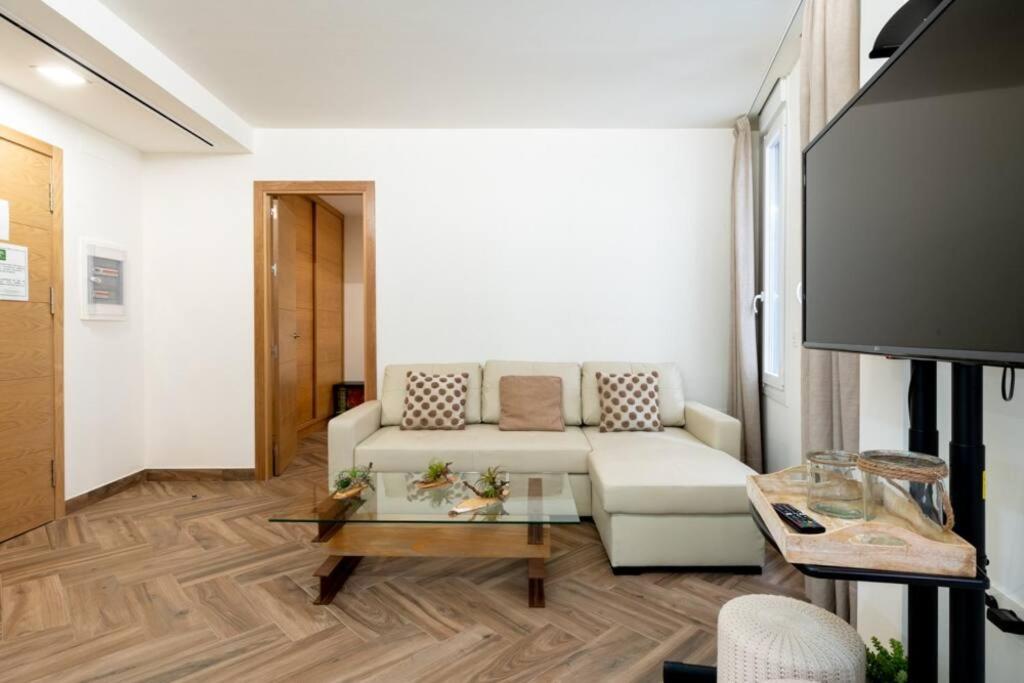 Telewizja i/lub zestaw kina domowego w obiekcie Murillo Fantastic apartment downtown Sevilla