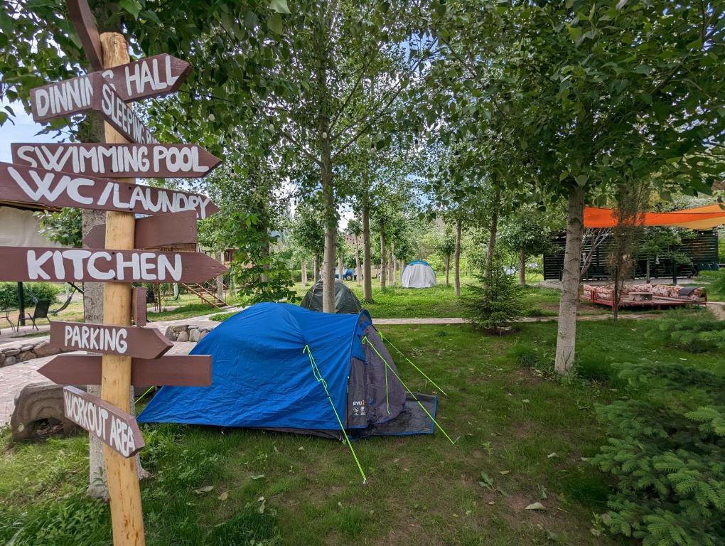 Zahrada ubytování Crossway Camping
