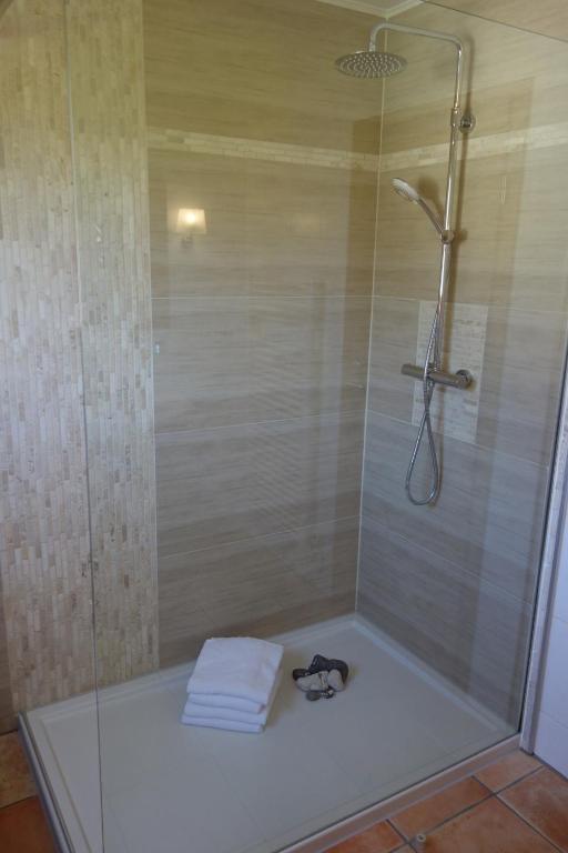 Koupelna v ubytování Ferienhaus Karlin