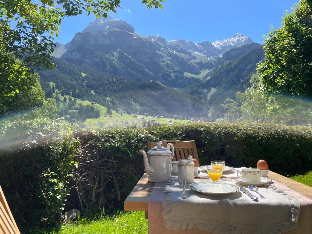 Nespecifikovaný výhled na hory nebo výhled na hory při pohledu z bed and breakfast