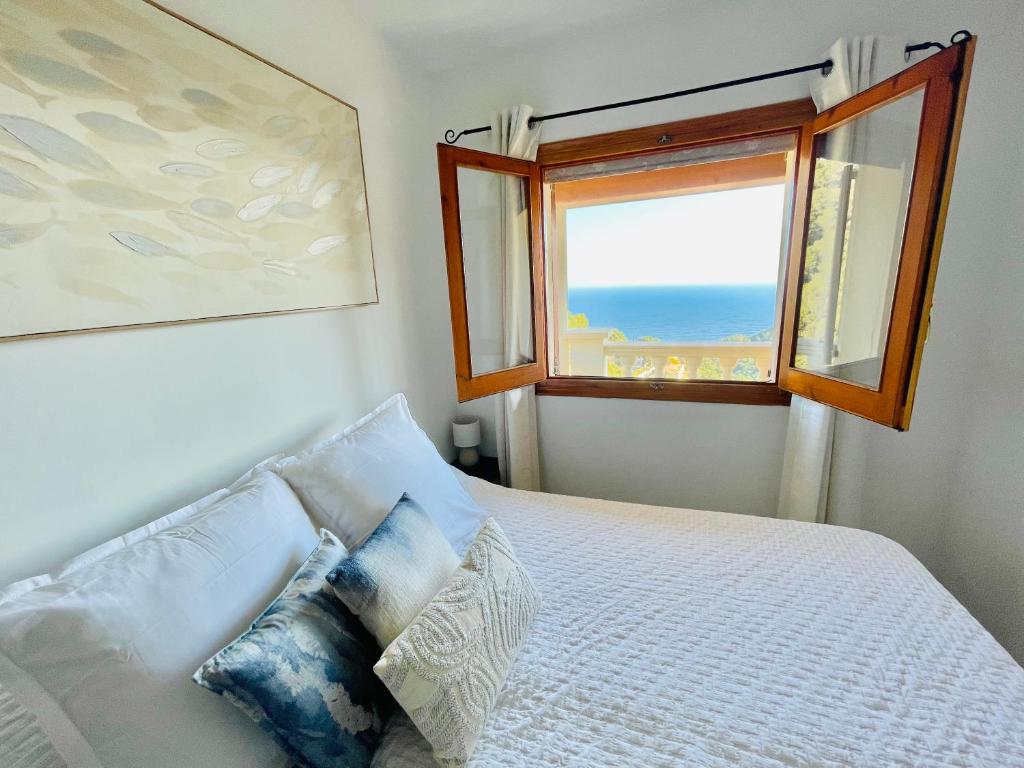 Posteľ alebo postele v izbe v ubytovaní Magnifique villa vue mer